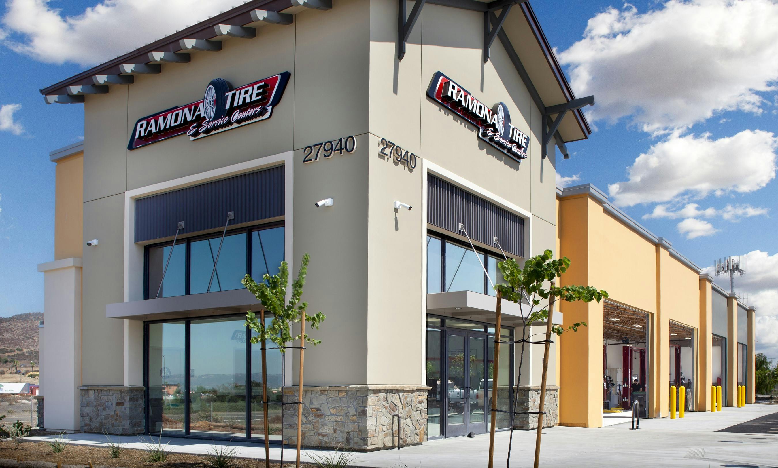 The new Ramona Tire & Service Center location in Murietta, Calif., is the 18th store in the Ramona Tire chain, which is owned by Sun Auto Tire & Service Inc.