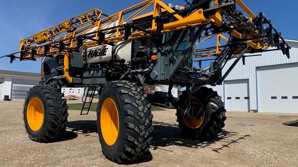 Advantages of the larger tire size include a lower rolling resistance; improved roadability as a result of the higher lug-to-void ratio in the tire center; more space between lugs for better cleaning; greater hillside traction; and more.