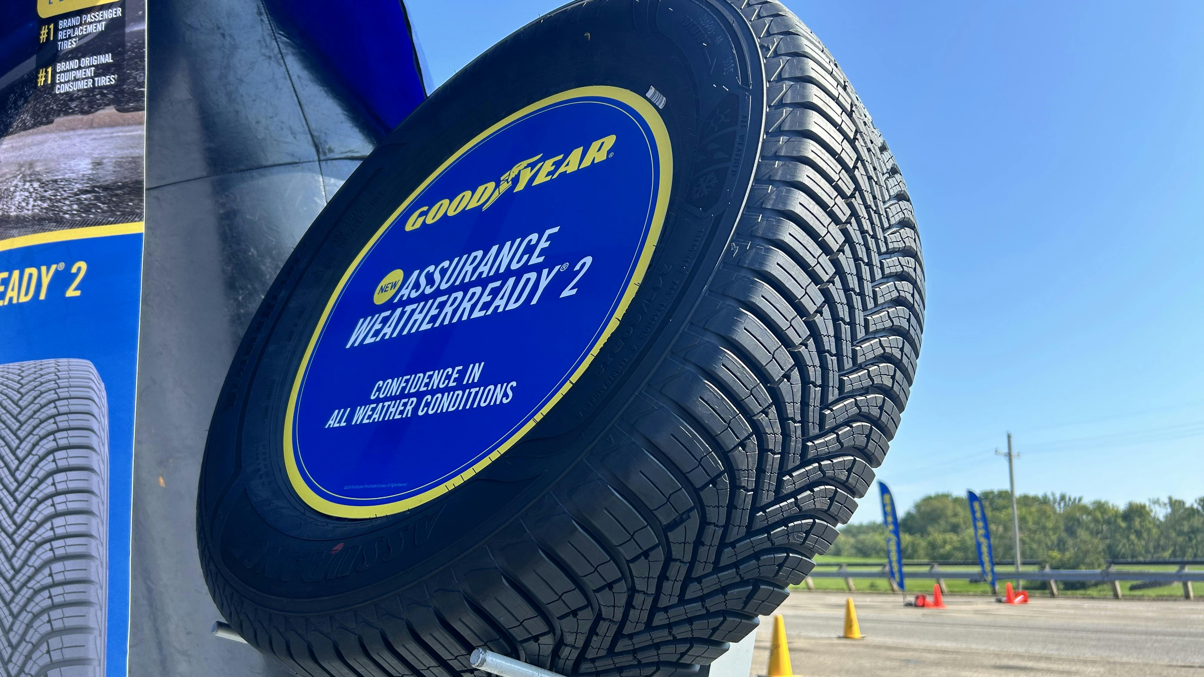 The new Goodyear Assurance WeatherReady 2 was one of several tires highlighted by Goodyear Tire & Rubber Co. during a recent ride-and-drive event.