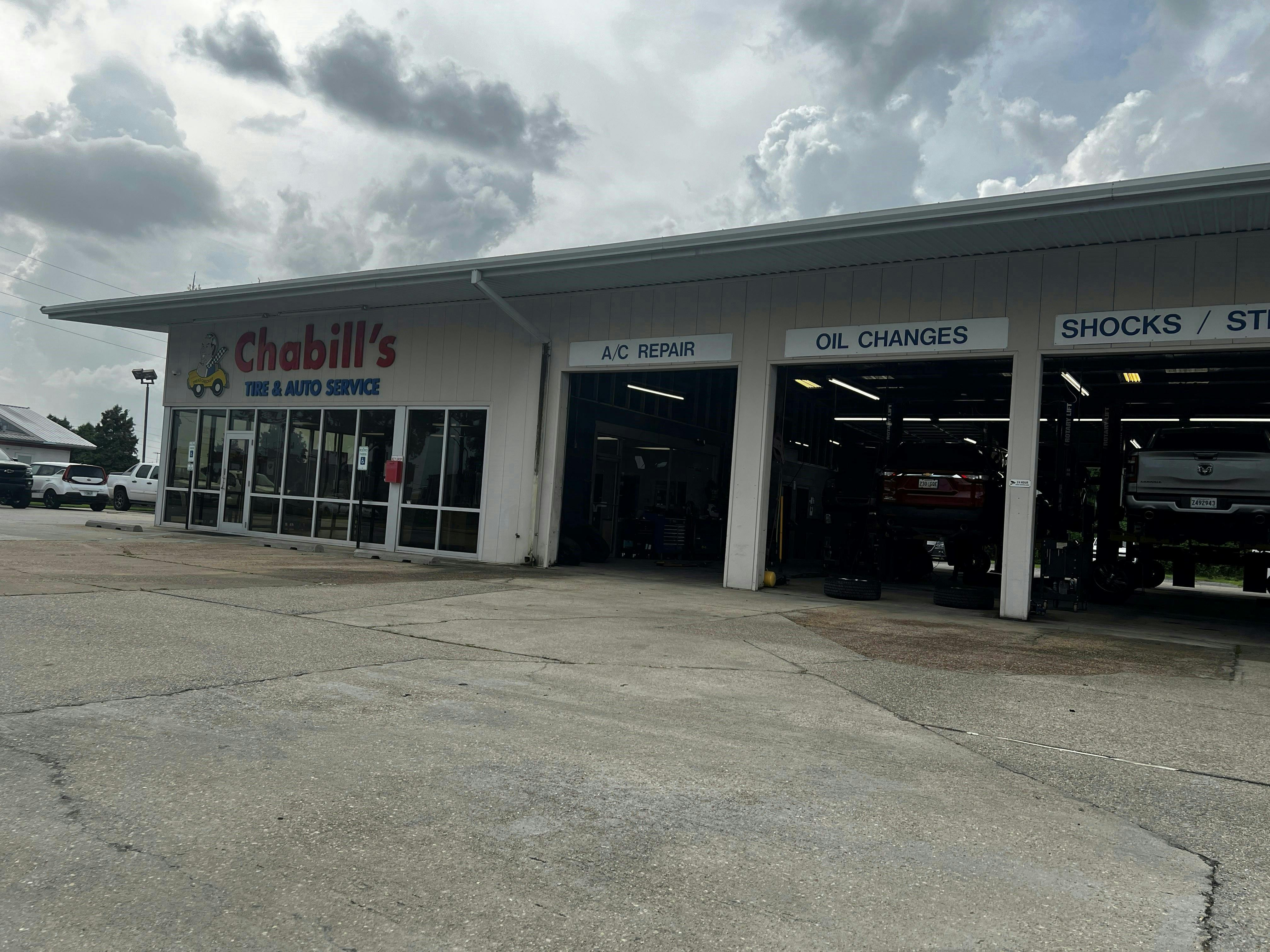 Chabill's Tire & Auto Service presents its customers with a 'customer bill of rights' as part of its 'pledge that your business with us is subject to the highest level of service from everyone in our company.' Chabill's Tire & Auto Service presents its customers with a 'customer bill of rights' as part of its 'pledge that your business with us is subject to the highest level of service from everyone in our company.'