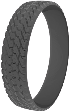 The O-tread line offers precurred no-splice rings that are double-contoured in every size and design.