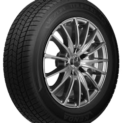 The new tire carries the 3 Peak Mountain Snowflake certification and offers a 60,000-mile limited treadwear warranty. The new tire carries the 3 Peak Mountain Snowflake certification and offers a 60,000-mile limited treadwear warranty.