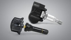 The sensors are available in clamp-in and rubber stem designs. The clamp-in design features a pivoting valve stem, and the rubber stem sensors feature a uni-directional stem. The sensors are available in clamp-in and rubber stem designs. The clamp-in design features a pivoting valve stem, and the rubber stem sensors feature a uni-directional stem.