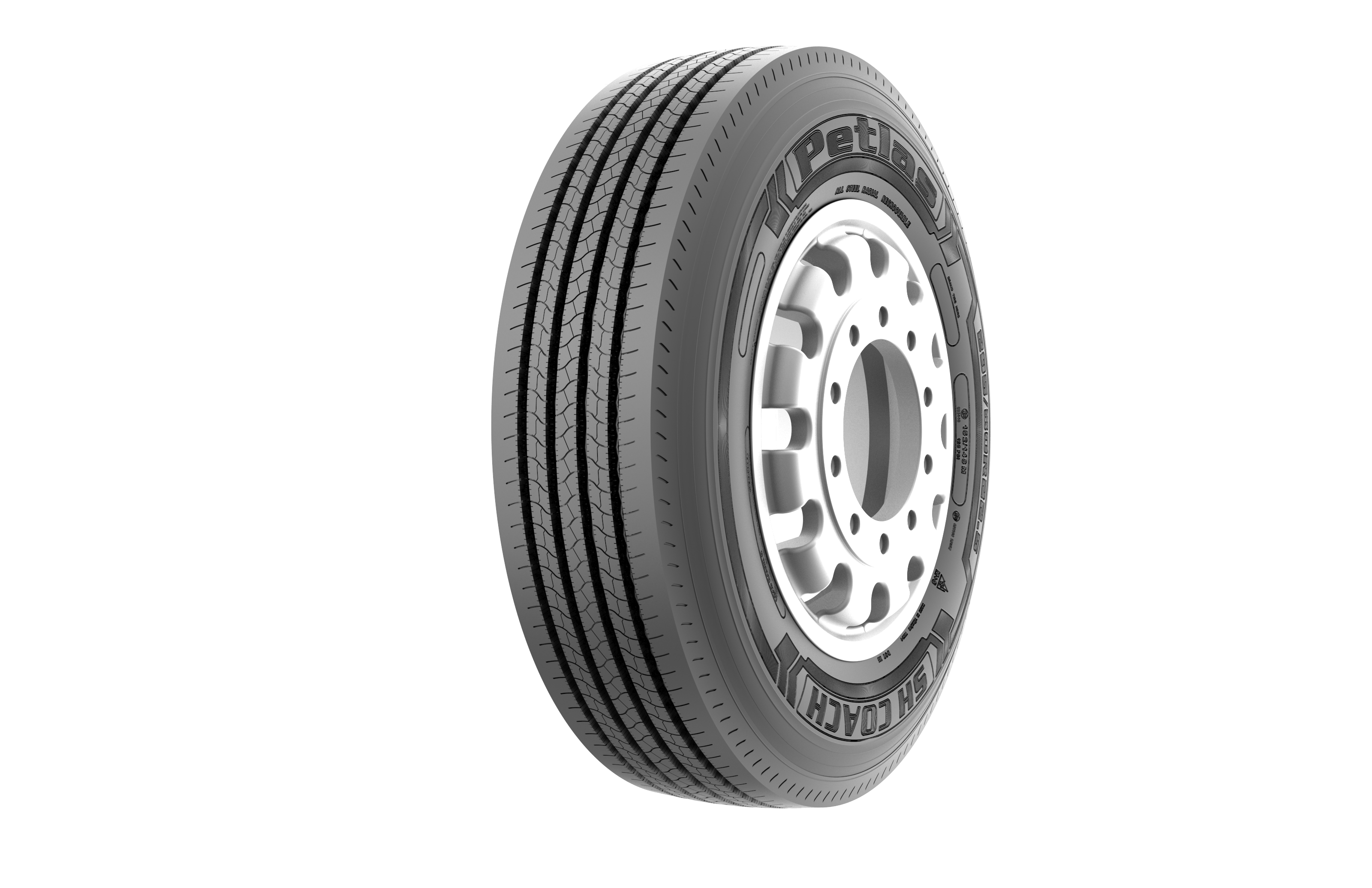 Petlas Tire Corp. has rolled out two new commercial tires, the SH Coach (pictured) and the RH Coach.