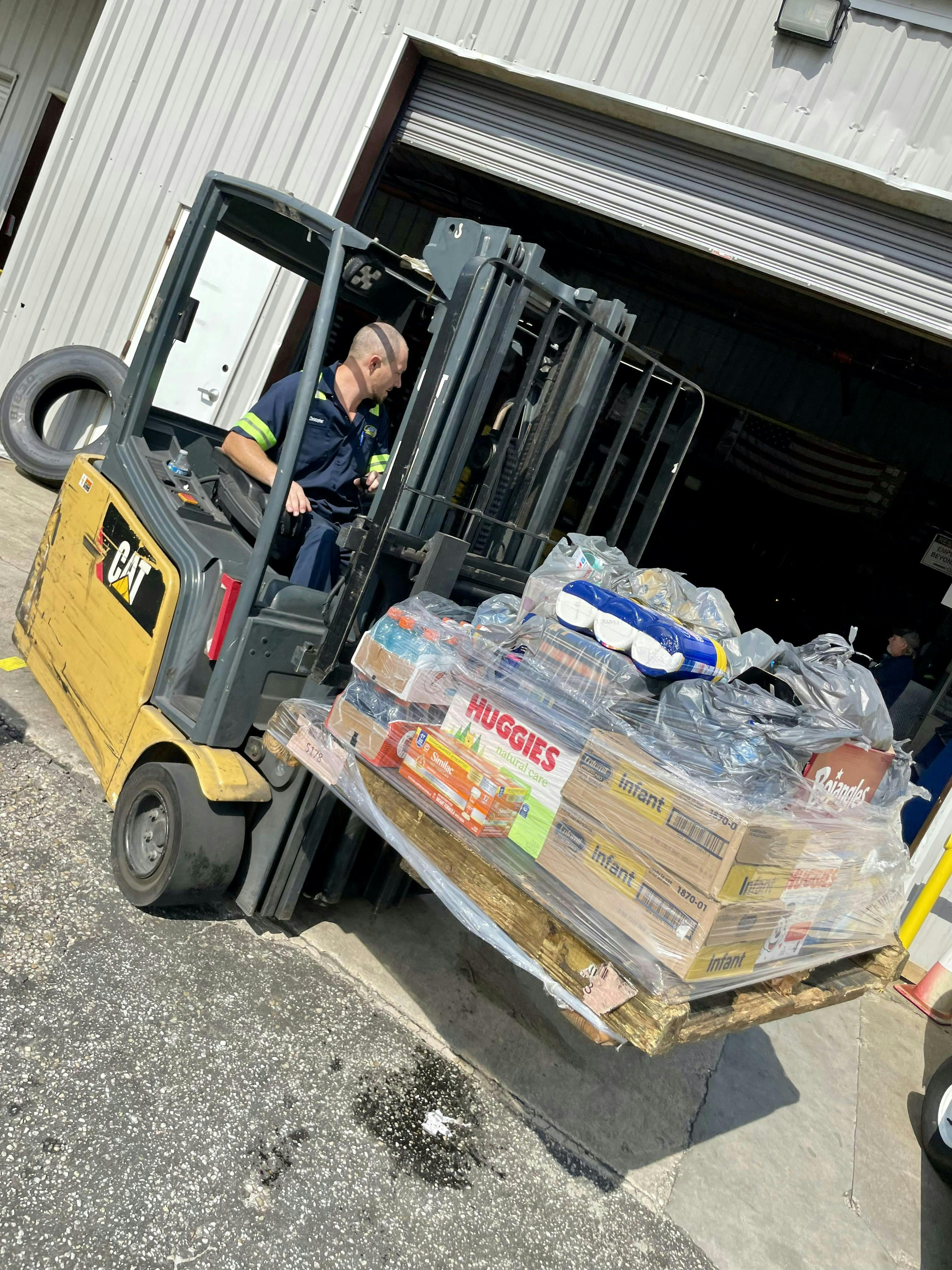 Black’s Tire is asking for bottled water, sports drinks, non-perishable foods, baby supplies, toiletries, batteries, pet food and other items. Black’s Tire is asking for bottled water, sports drinks, non-perishable foods, baby supplies, toiletries, batteries, pet food and other items.