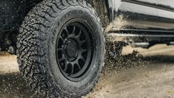 The KO3 builds off of the KO2 tire and has improved wear performance, gravel road durability and snow traction while maintaining sidewall toughness and soft soil traction. The KO3 builds off of the KO2 tire and has improved wear performance, gravel road durability and snow traction while maintaining sidewall toughness and soft soil traction.