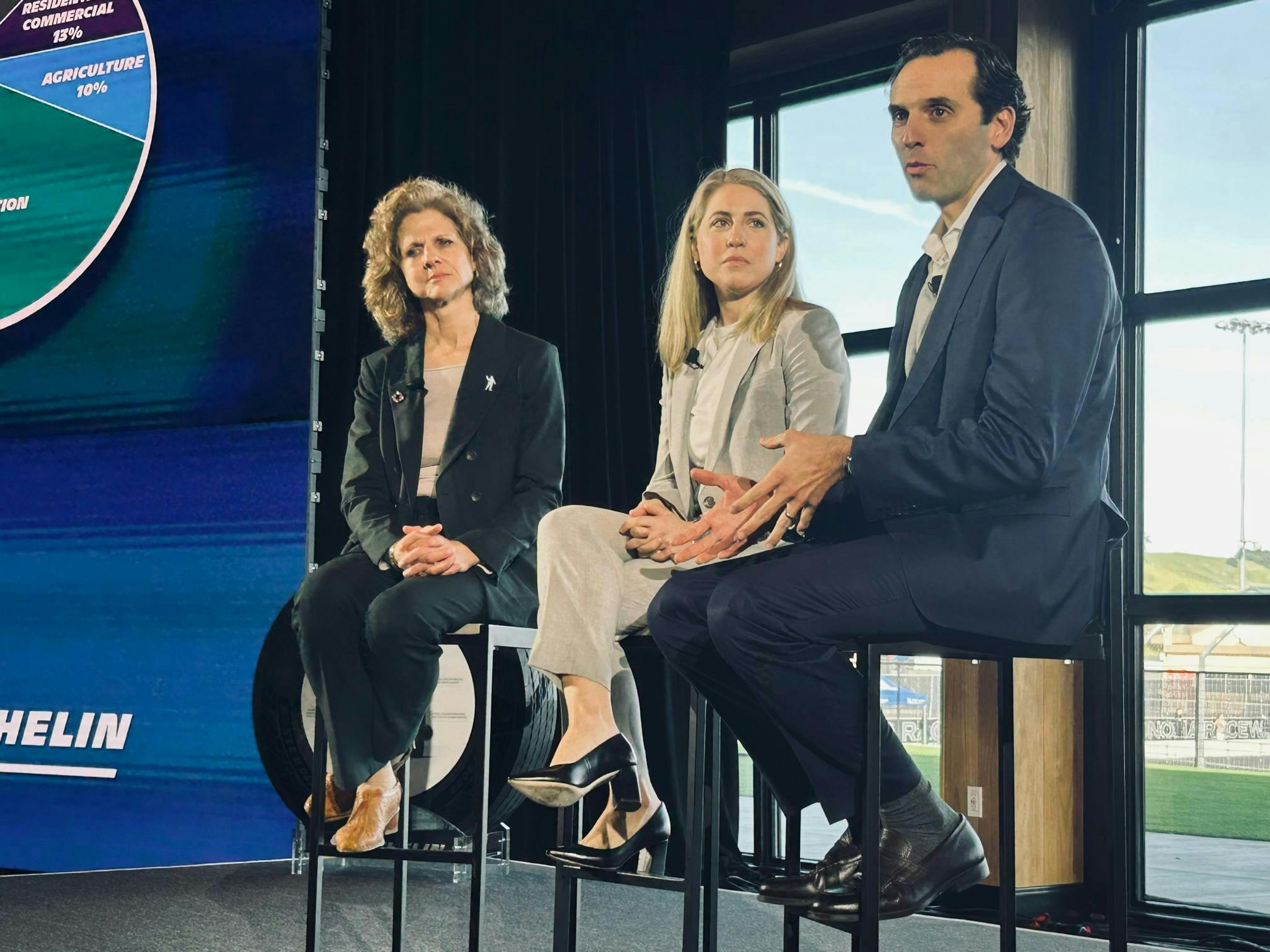 “We just averted a port crisis,” says Cumo. “We had a hurricane that just crossed through our back yard. There are disruptions that could have an impact, but outside of things like that we expect to see... continued recovery of the market.” “We just averted a port crisis,” says Cumo. “We had a hurricane that just crossed through our back yard. There are disruptions that could have an impact, but outside of things like that we expect to see... continued recovery of the market.”