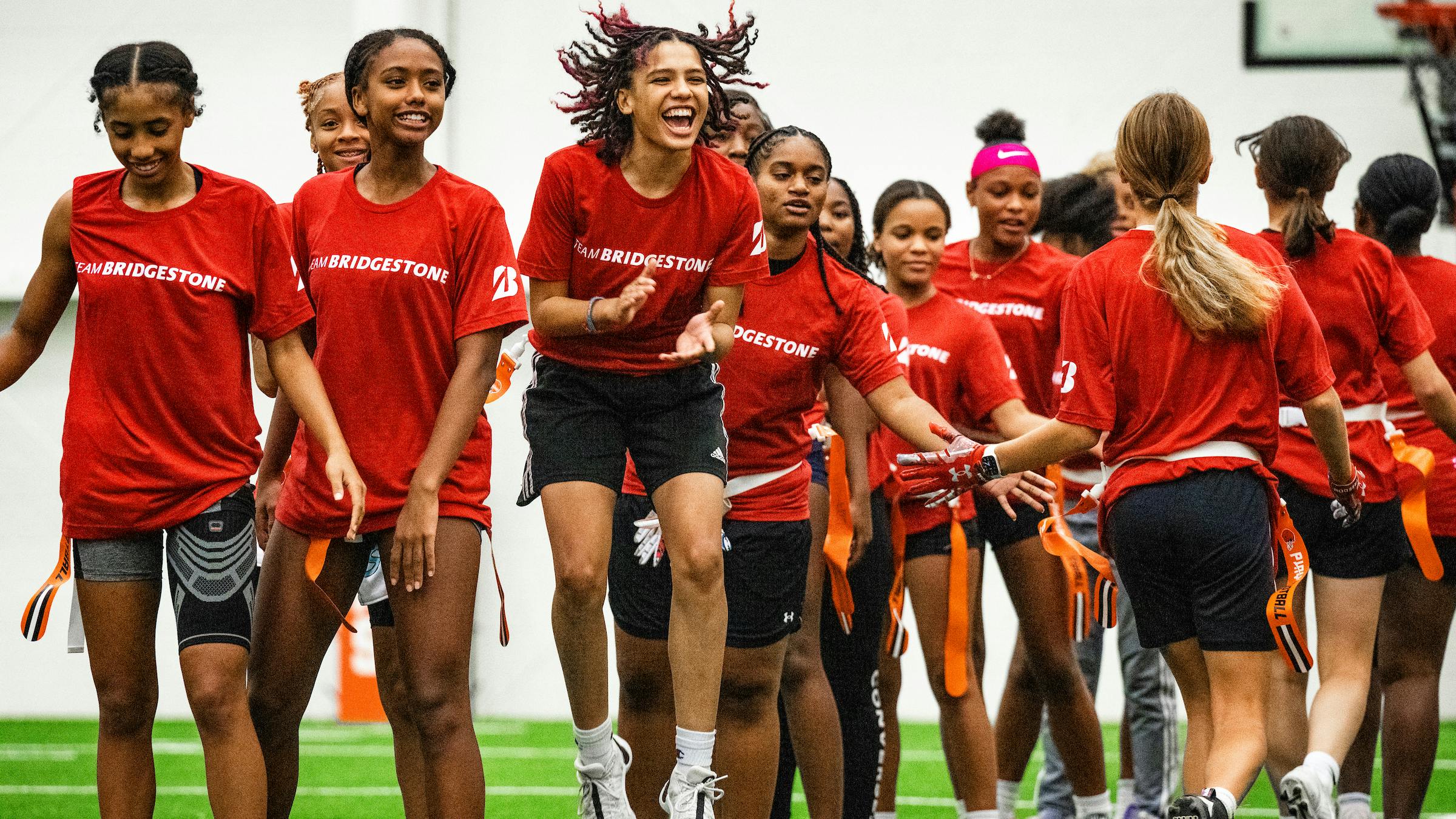 &ldquo;We believe that leading on the field helps prepare girls to lead in any field. But first, they need the chance to play,&rdquo; says Caitlyn Ranson, senior manager of partnership marketing, Bridgestone Americas.