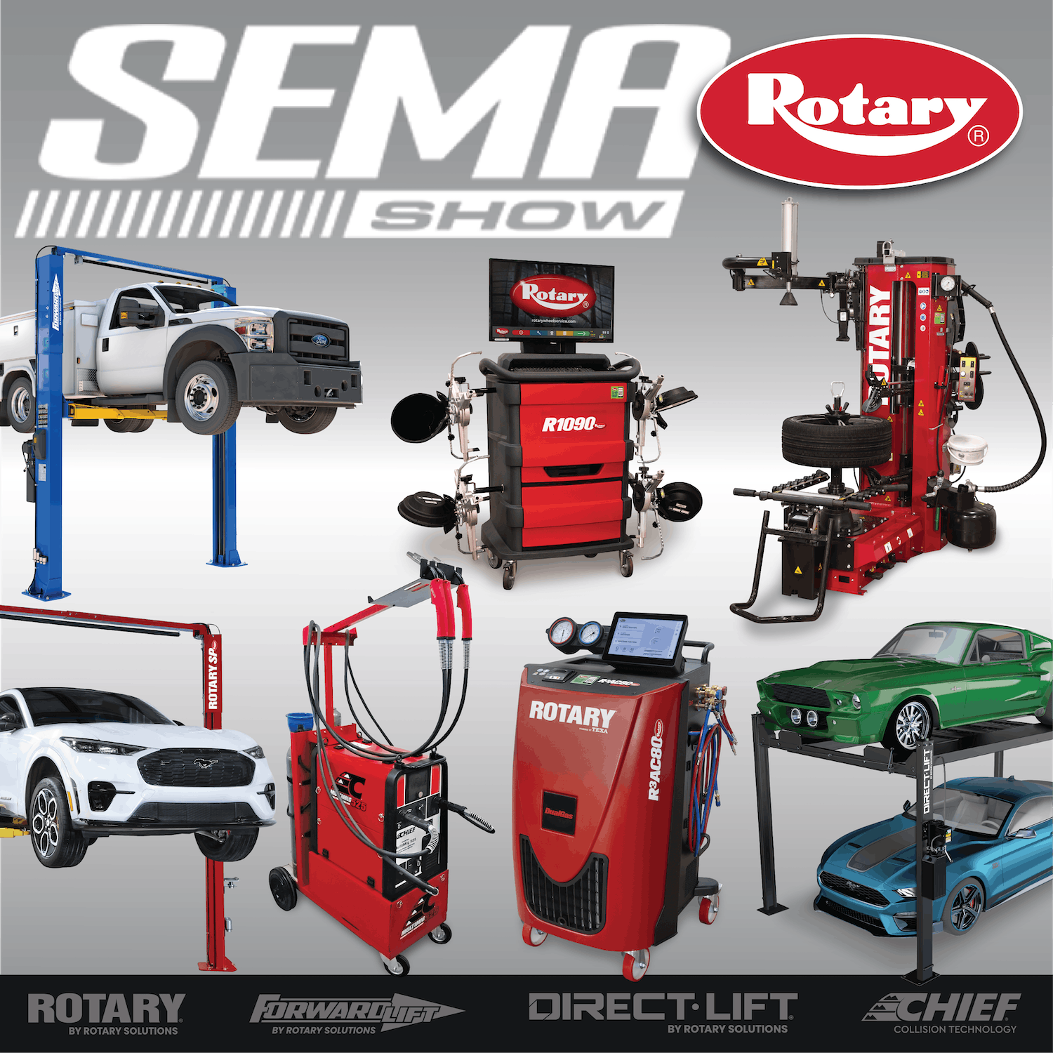 The new brand comprises several names in vehicle repair and diagnostic service including Rotary by Rotary Solutions, Forward Lift by Rotary Solutions, Direct Lift by Rotary Solutions and Chief Collision Technology.