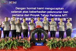 ZC Rubber’s new plant in Indonesia recently built its first all-steel radial tire. ZC Rubber’s new plant in Indonesia recently built its first all-steel radial tire.