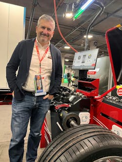 Fabio Boni, sales director for FASEP, says utilizing RFID in tires and in conjunction with tire service equipment would “be good for the tire manufacturer, for tire shops and the tire’s owner.” Fabio Boni, sales director for FASEP, says utilizing RFID in tires and in conjunction with tire service equipment would “be good for the tire manufacturer, for tire shops and the tire’s owner.”