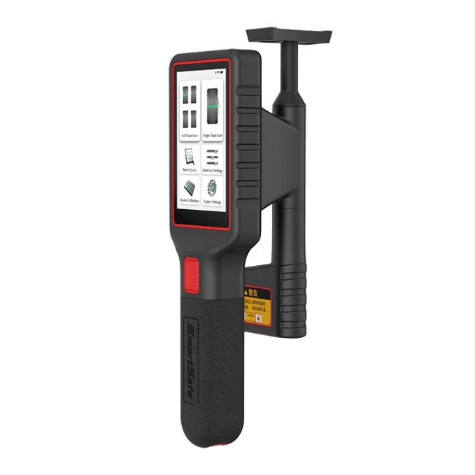 The new tool is a handheld tread depth laser detector with a measurement accuracy of up to 0.1 mm, according to SmartSafe officials.