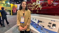 Mariam Lochoshvili says Schrader is bringing commercial truck TPMS products to market, as well as retrofit kits that use Bluetooth technology to monitor tires on towable and recreational trailers, or any equipment that wasn’t originally outfitted with TPMS. Mariam Lochoshvili says Schrader is bringing commercial truck TPMS products to market, as well as retrofit kits that use Bluetooth technology to monitor tires on towable and recreational trailers, or any equipment that wasn’t originally outfitted with TPMS.