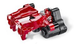 Depending on the model, the ATE Electronic Brake Calipers are available in matte black, red and blue. Depending on the model, the ATE Electronic Brake Calipers are available in matte black, red and blue.