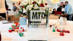 Around 200 people gathered at the Chabill's Tire & Auto Service annual Christmas party where MTD presented the trophy to Beth Barron for being named the 2024 Tire Dealer of the Year. Around 200 people gathered at the Chabill's Tire & Auto Service annual Christmas party where MTD presented the trophy to Beth Barron for being named the 2024 Tire Dealer of the Year.