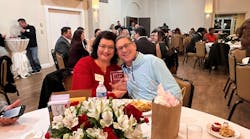 Beth Barron and Carey Barron work side-by-side each day at Chabill's Tire & Auto Service. Here they pose with Beth's new Tire Dealer of the Year trophy. Beth Barron and Carey Barron work side-by-side each day at Chabill's Tire & Auto Service. Here they pose with Beth's new Tire Dealer of the Year trophy.
