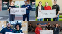 Sun Auto Tire & Service Inc. helped raise more than $17,000 for 35 Feeding America food banks. Sun Auto Tire & Service Inc. helped raise more than $17,000 for 35 Feeding America food banks.