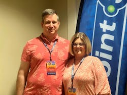 Brandon and Diana Haltiwanger won two prizes — a total of $15,000 — for the makeover of their Forrest Tire Point S store in Johnston, S.C. Brandon and Diana Haltiwanger won two prizes — a total of $15,000 — for the makeover of their Forrest Tire Point S store in Johnston, S.C.