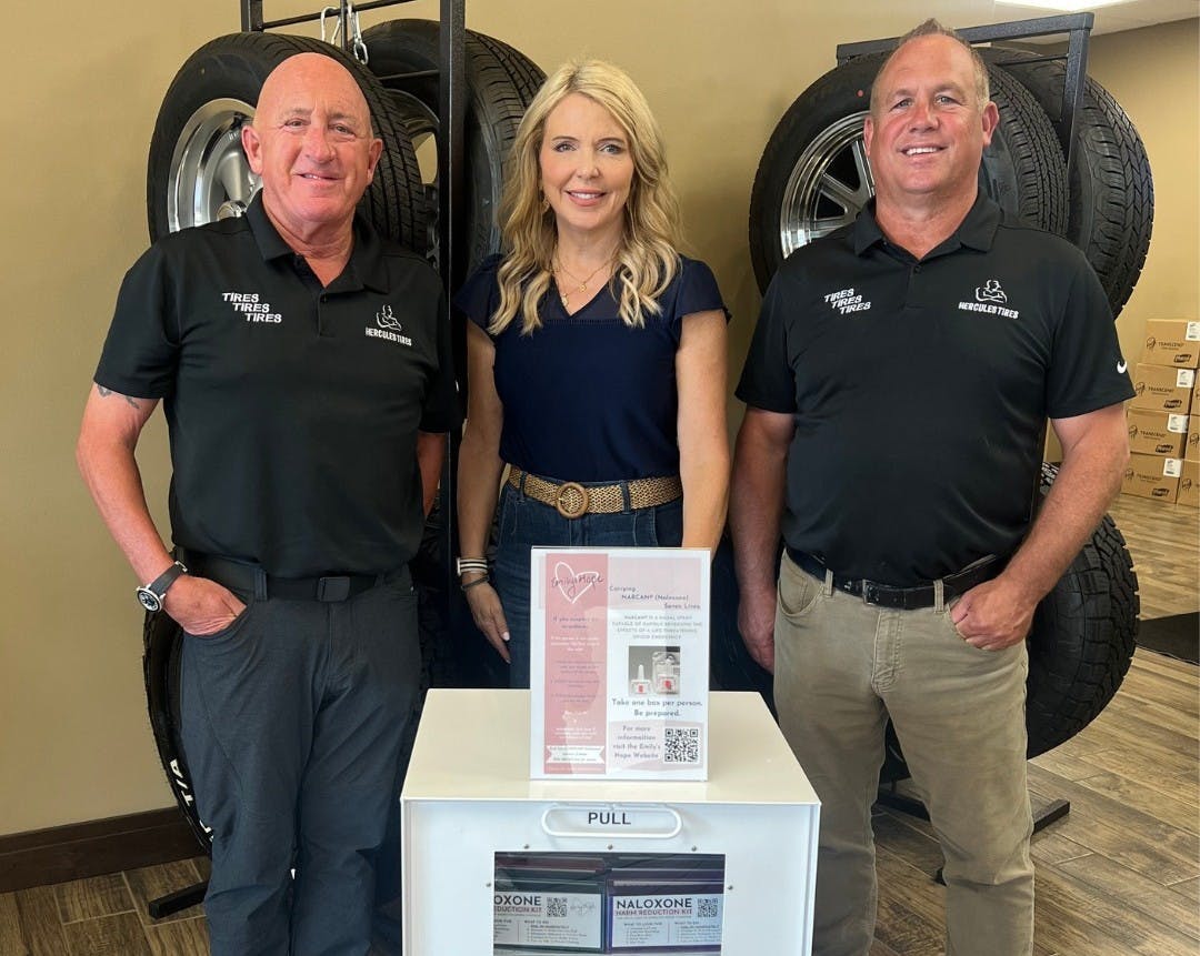 'If you save one person’s life, it’s worth every penny,' says Dan Nothdurft, president of Tires, Tires, Tires. 'If you save one person’s life, it’s worth every penny,' says Dan Nothdurft, president of Tires, Tires, Tires.