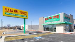 The new Plaza Tire Service store in Centerton, Ark., adds to the chain's presence in northwestern Arkansas. The new Plaza Tire Service store in Centerton, Ark., adds to the chain's presence in northwestern Arkansas.
