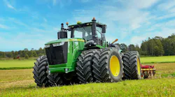 'Being able to run lower air pressures to minimize ground bearing pressure and soil compaction is a big selling point for radials,' says Dave Paulk, manager field technical services, BKT USA Inc.