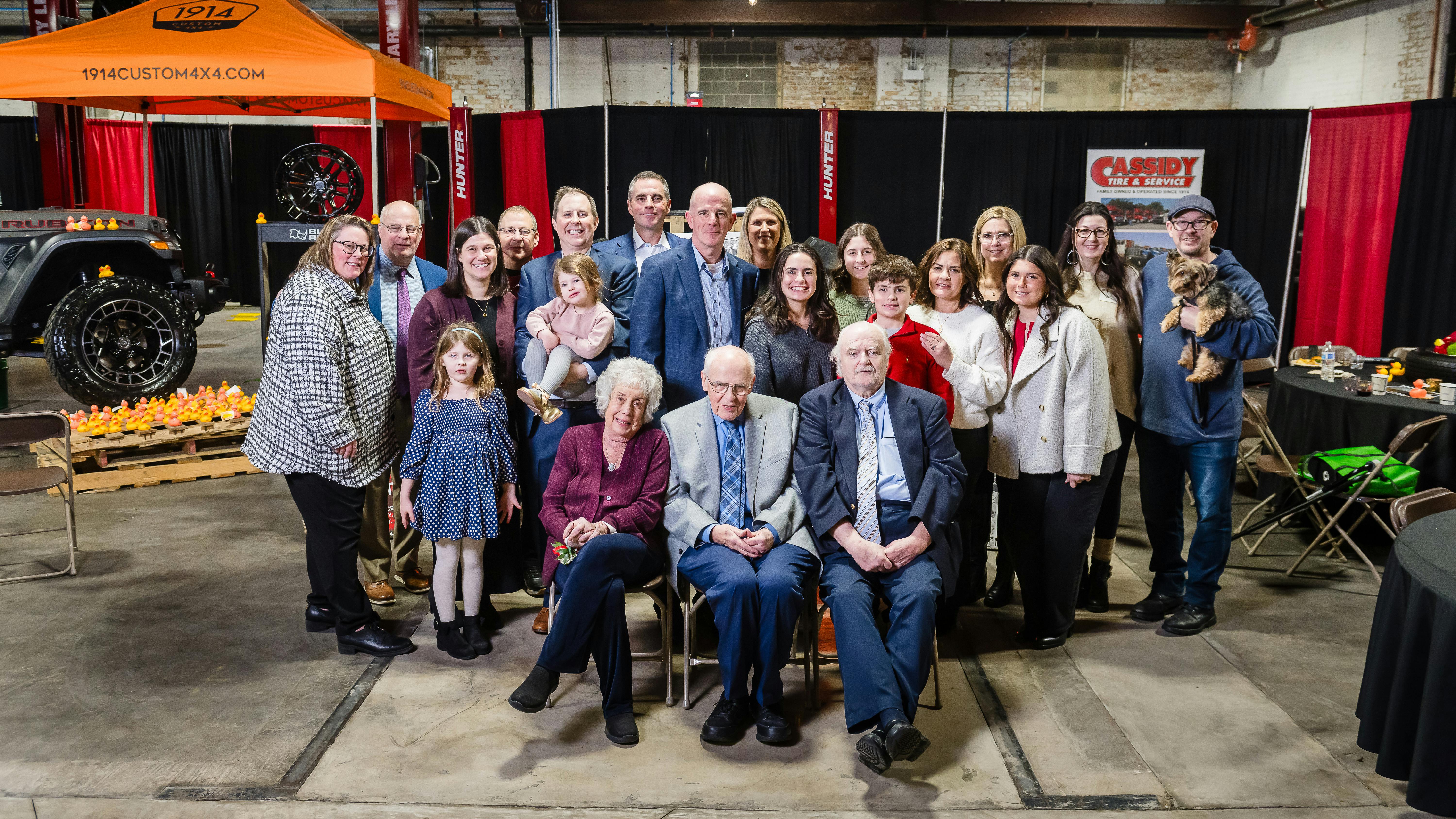 The Ahern family recently celebrated the opening of Cassidy Tire & Service&rsquo;s 18th location &ndash; a new store in Chicago, Ill., that replaces an older location that closed in 2021. Family patriarch William J. Cassidy founded the dealership in 1914.