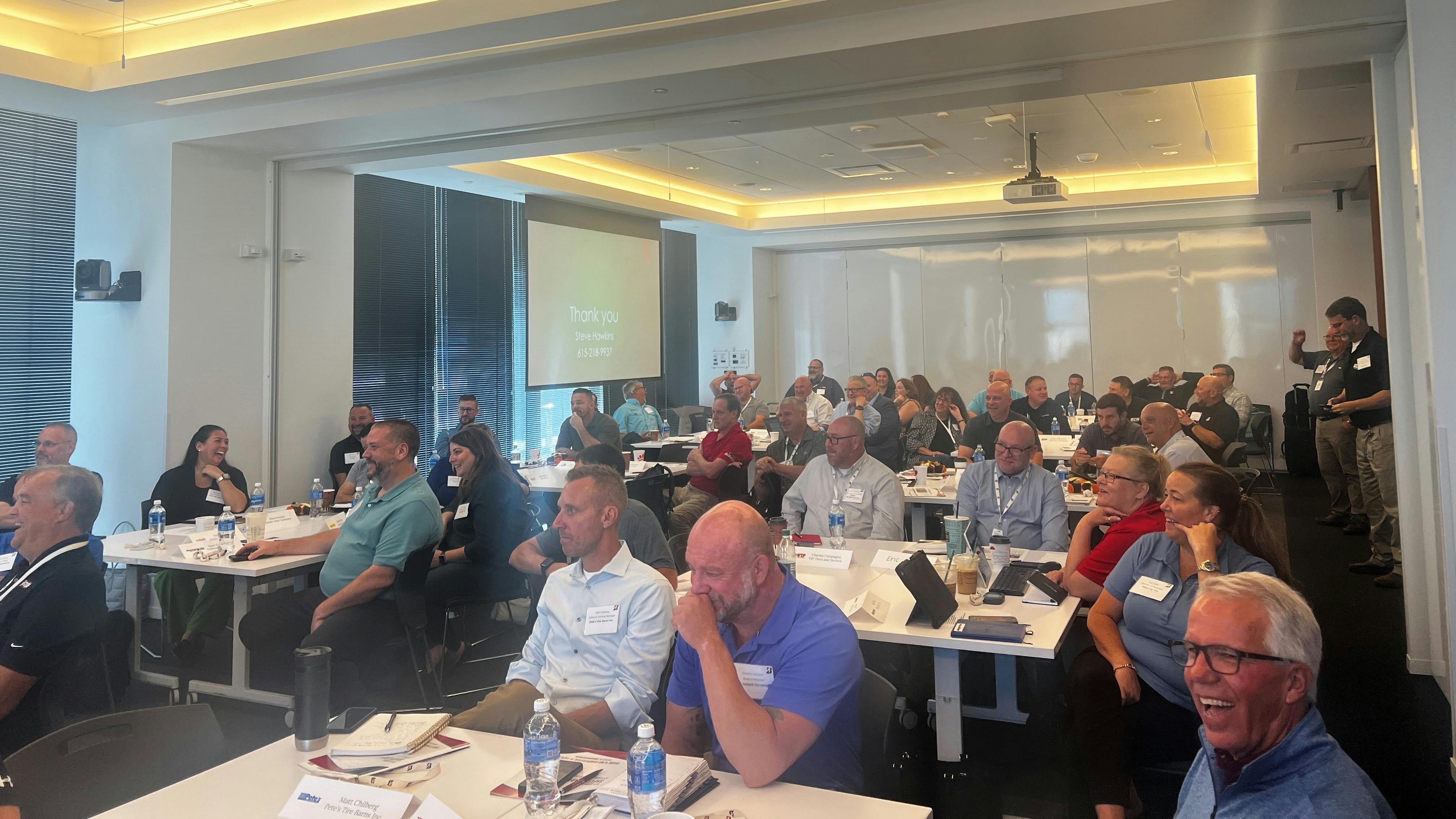 A highlight of the Safety Leadership Summit was the sharing of best practices. Nearly 70 people from a mix of commercial and retail tire dealerships participated in the most recent summit.