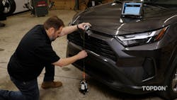 “Large wheel and tire packages change the geometrical angles of the ADAS sensors and how they are aligned to the traffic in front of them or to the sides,” says Hakaan Light, USA training and development manager, Topdon USA. “Large wheel and tire packages change the geometrical angles of the ADAS sensors and how they are aligned to the traffic in front of them or to the sides,” says Hakaan Light, USA training and development manager, Topdon USA.