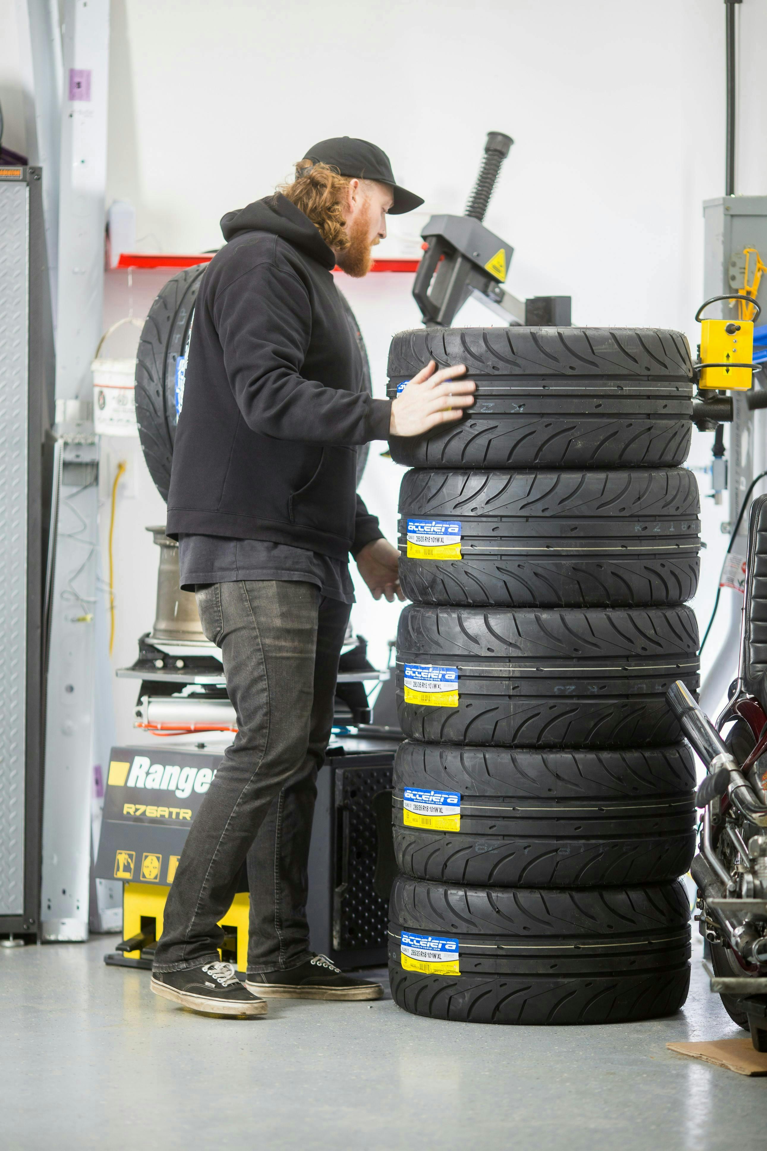 “There are certainly considerations that must be examined when working with UHP and custom wheel/tire combinations,” says Dave Weiderschall, national accounts manager at BendPak Inc.
