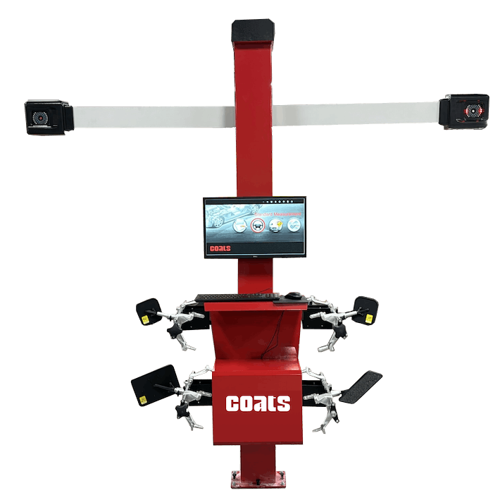 The CWA6000 features standard clamps, a brake pedal decompressor, a steering wheel holder, wheel chocks and Black Diamond Mini Targets. It also features a compact design and intuitive software.
