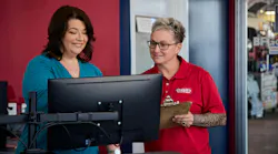 Beth Barron, CEO of Chabill's Tire & Auto (pictured left), was named MTD's Tire Dealer of the Year in 2024.