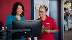 Beth Barron, CEO of Chabill's Tire & Auto (pictured left), was named MTD's Tire Dealer of the Year in 2024. Beth Barron, CEO of Chabill's Tire & Auto (pictured left), was named MTD's Tire Dealer of the Year in 2024.