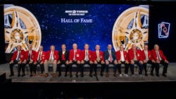 Big O Tires Hall of Fame members gathered at the franchise program's recent convention in Las Vegas. Nev. Big O Tires Hall of Fame members gathered at the franchise program's recent convention in Las Vegas. Nev.