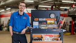 Korey St. Pierre is among the technicians at VIP Tire & Service who received a professional toolbox valued at $2,000 when he joined the tire dealership as an entry level technician. VIP says the toolbox program has helped it recruit and retain workers to staff its service bays. Korey St. Pierre is among the technicians at VIP Tire & Service who received a professional toolbox valued at $2,000 when he joined the tire dealership as an entry level technician. VIP says the toolbox program has helped it recruit and retain workers to staff its service bays.