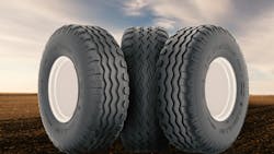 The new tire features a wide footprint and optimized void ratio, a durable textile structure for extended lifespan and reduces soil compaction for healthier fields. The new tire features a wide footprint and optimized void ratio, a durable textile structure for extended lifespan and reduces soil compaction for healthier fields.