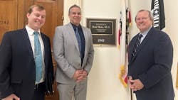 Tire Industry Association (TIA) Vice President of Government Affairs Roy Littlefield IV (left), California Tire Dealers Association Executive Director Marc Connerly (center) and TIA CEO Dick Gust recently took the Right to Repair fight to Capitol Hill. Tire Industry Association (TIA) Vice President of Government Affairs Roy Littlefield IV (left), California Tire Dealers Association Executive Director Marc Connerly (center) and TIA CEO Dick Gust recently took the Right to Repair fight to Capitol Hill.
