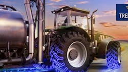 “Trelleborg tires are engineered to evolve alongside the agricultural industry,” says Alessio Bucci, global product marketing director for Trelleborg. “Trelleborg tires are engineered to evolve alongside the agricultural industry,” says Alessio Bucci, global product marketing director for Trelleborg.