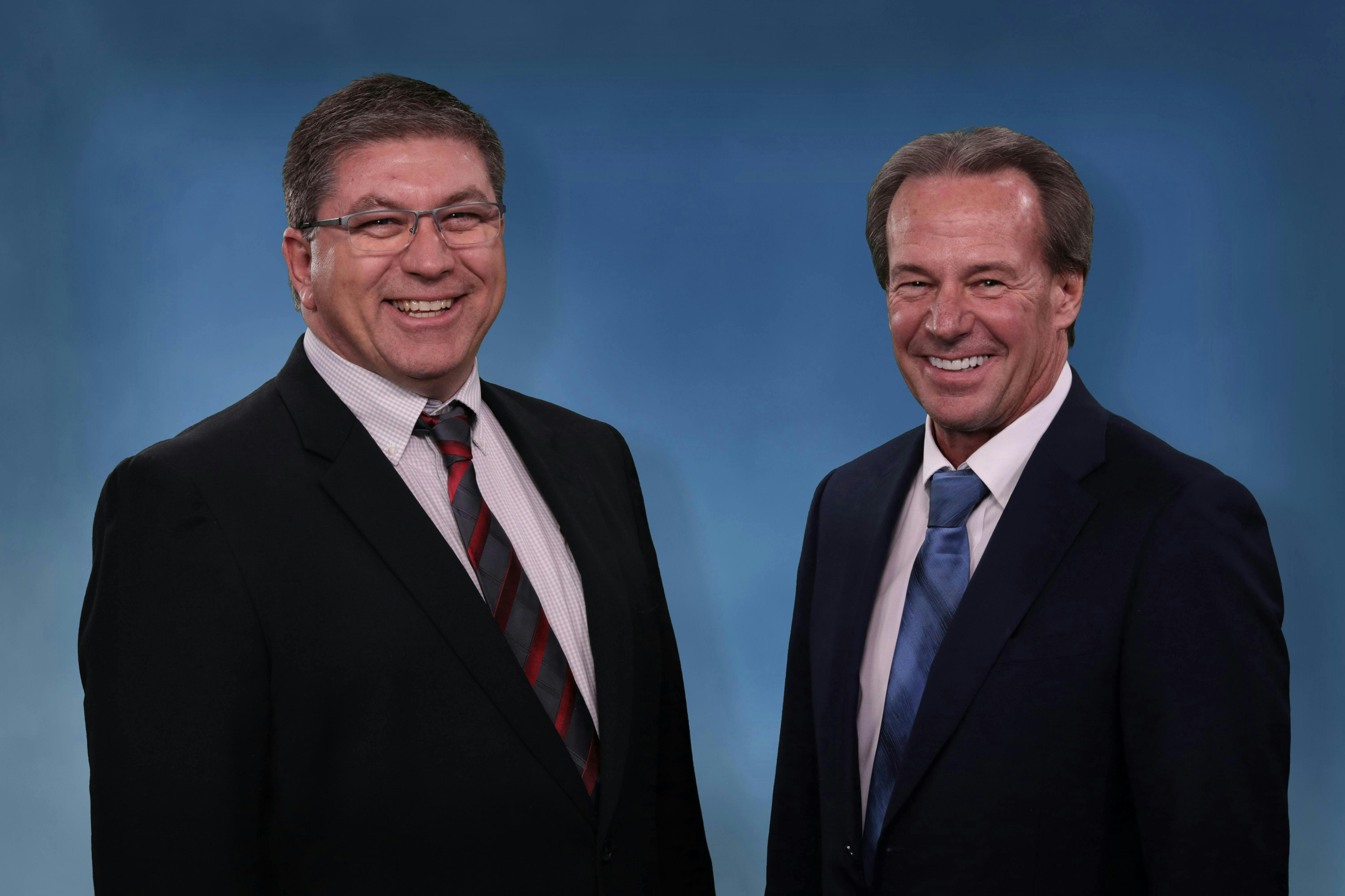 Kory Grossman (left) will become president of Northwest Tire when Dan Pearson (right) retires at the end of May. Pearson joined the dealership in 1979.