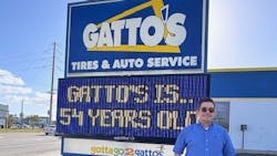 Mike McHenry (pictured) took over Gatto's Tires & Auto Service from his mother, Pam Fitzgerald, about five years ago. Mike McHenry (pictured) took over Gatto's Tires & Auto Service from his mother, Pam Fitzgerald, about five years ago.