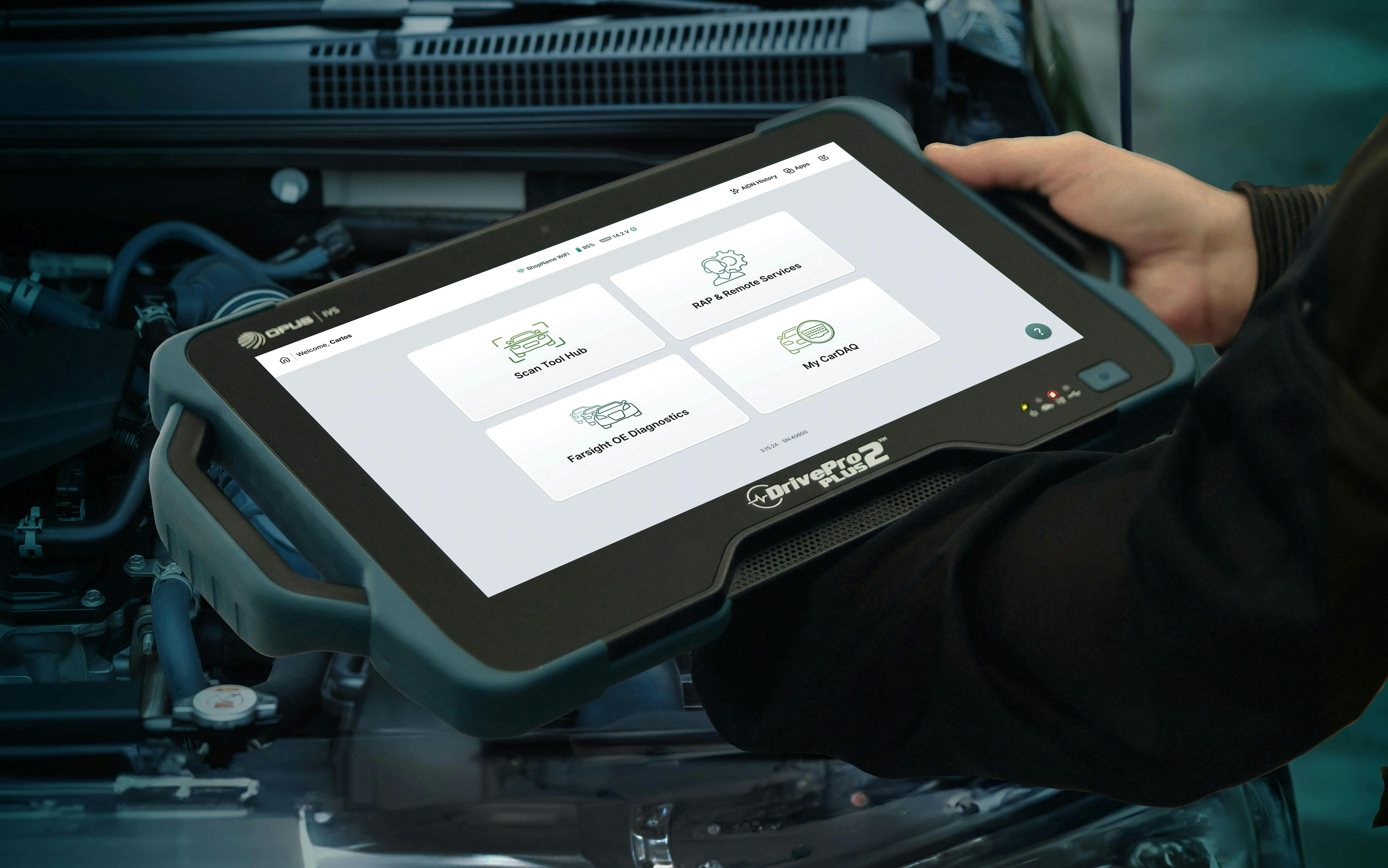 The OPUS IVS DrivePro2 is marketed as “an all-in-one solution for any repair shop,” says Frank Dierlam, inside sales manager at Opus IVS.