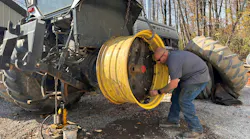 Farmers, and in particular dairy farmers, represent a big piece of the overall Horst Tire Service business. Providing on-site ag tire service is a differentiator for the tire dealership in its local market.
