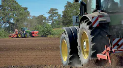 Lower air pressures can be used in radials to minimize soil compaction.