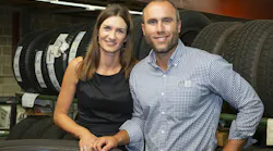 “Next Horizon Capital has allowed us to scale up quicker, add a good amount of payroll, promote people from within the organization and improve and build out our supply chain,” said Aaron Telle, CEO of Telle Tire & Auto Centers, with his wife, Laura.