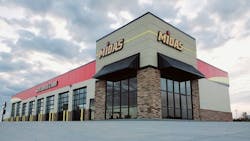 The Midas franchise, with 2,000 locations worldwide, is now owned by Mavis Tire Express Services Corp. The Midas franchise, with 2,000 locations worldwide, is now owned by Mavis Tire Express Services Corp.
