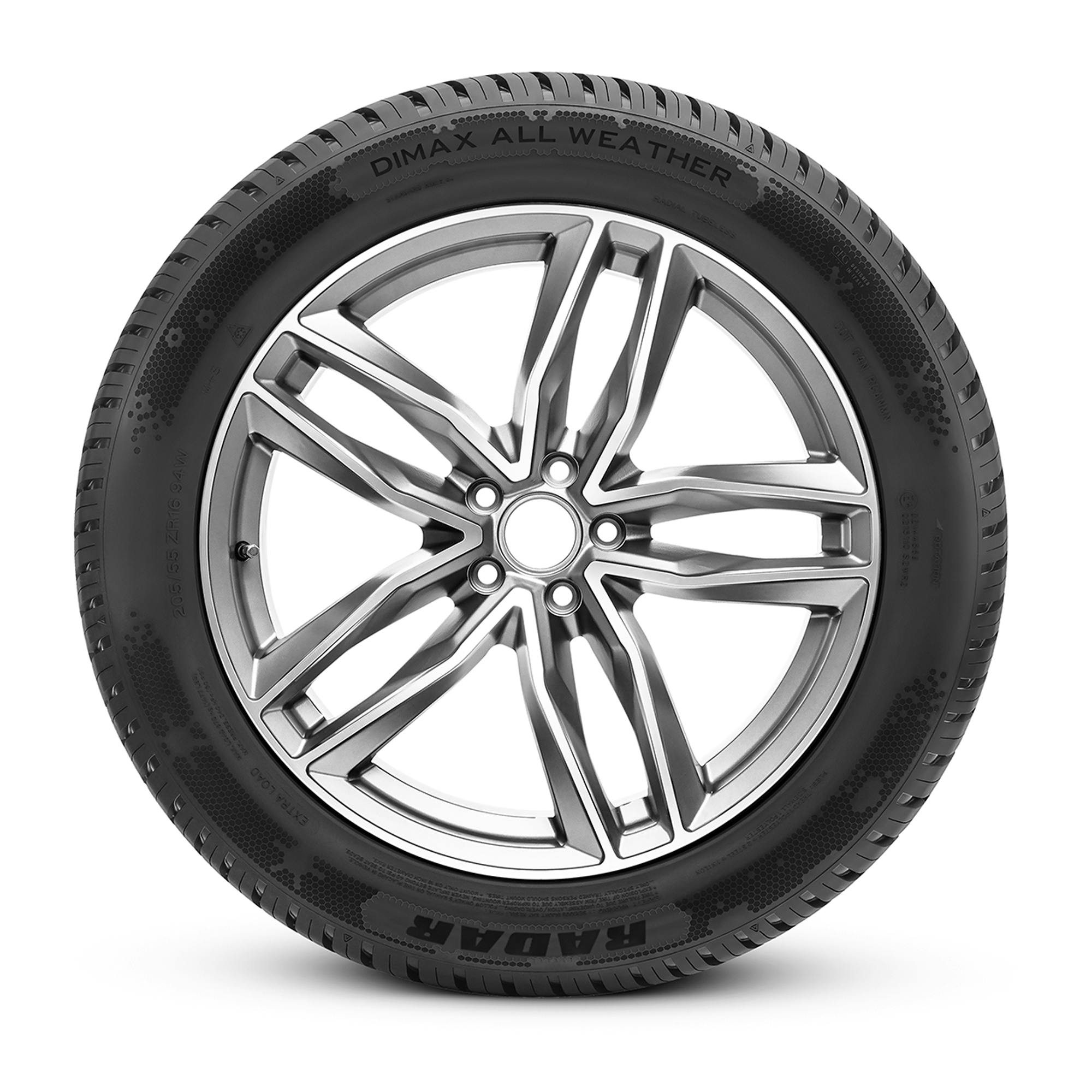 The new Radar Dimax All Weather is available in more than 40 sizes through TireRack.com.
