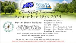 Black's Tire Service Inc. will host its annual charity golf tournament on Sept. 18, 2025. The event raises money for the Boys & Girls Homes of North Carolina. Black's Tire Service Inc. will host its annual charity golf tournament on Sept. 18, 2025. The event raises money for the Boys & Girls Homes of North Carolina.