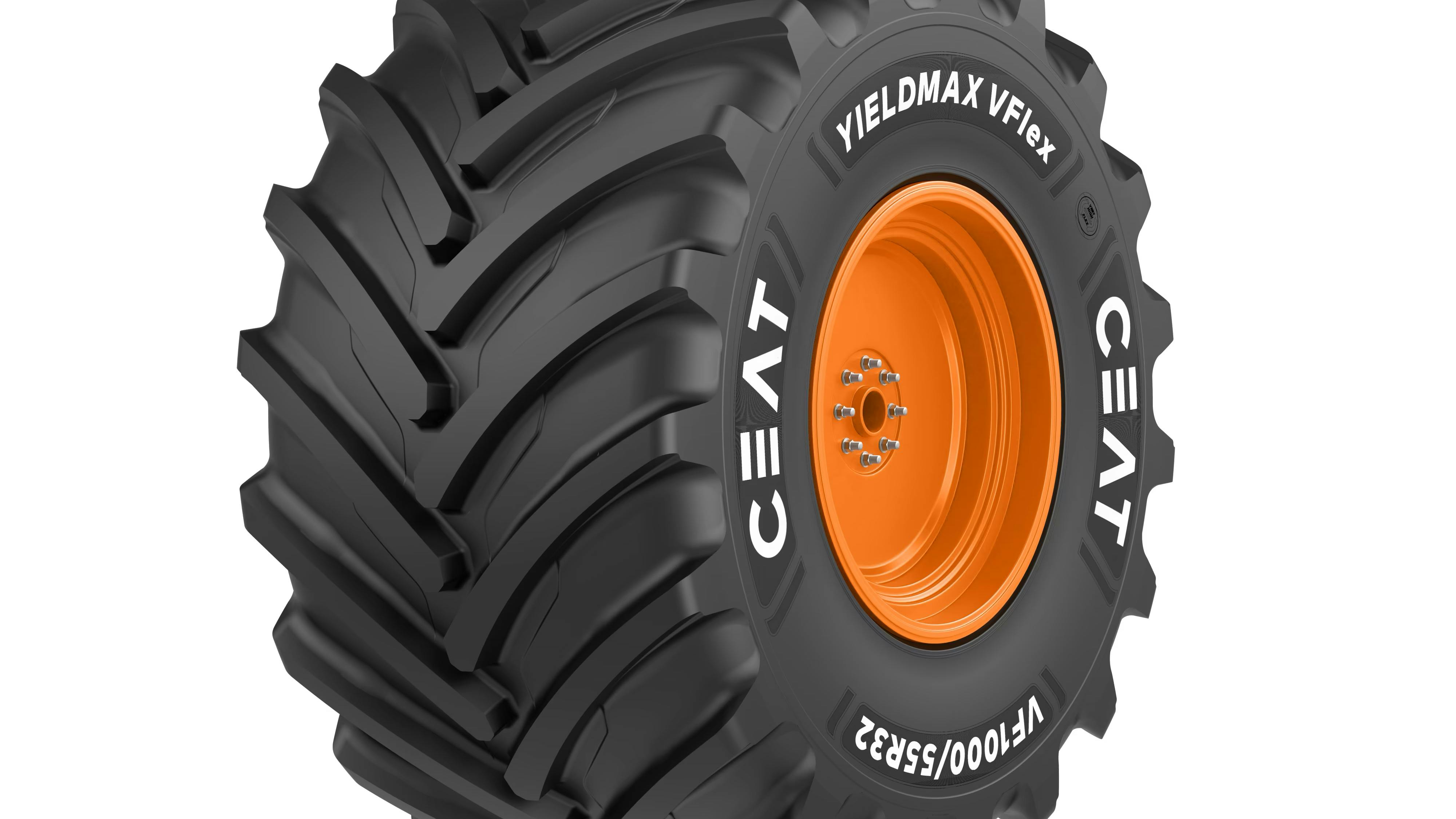 CEAT is introducing the Yieldmax IFEX in a new, larger size: IF1250/50R32, and the Yieldmax VFLEX (pictured) in two new sizes: VF1000/50R25 and VF1000/55R32.