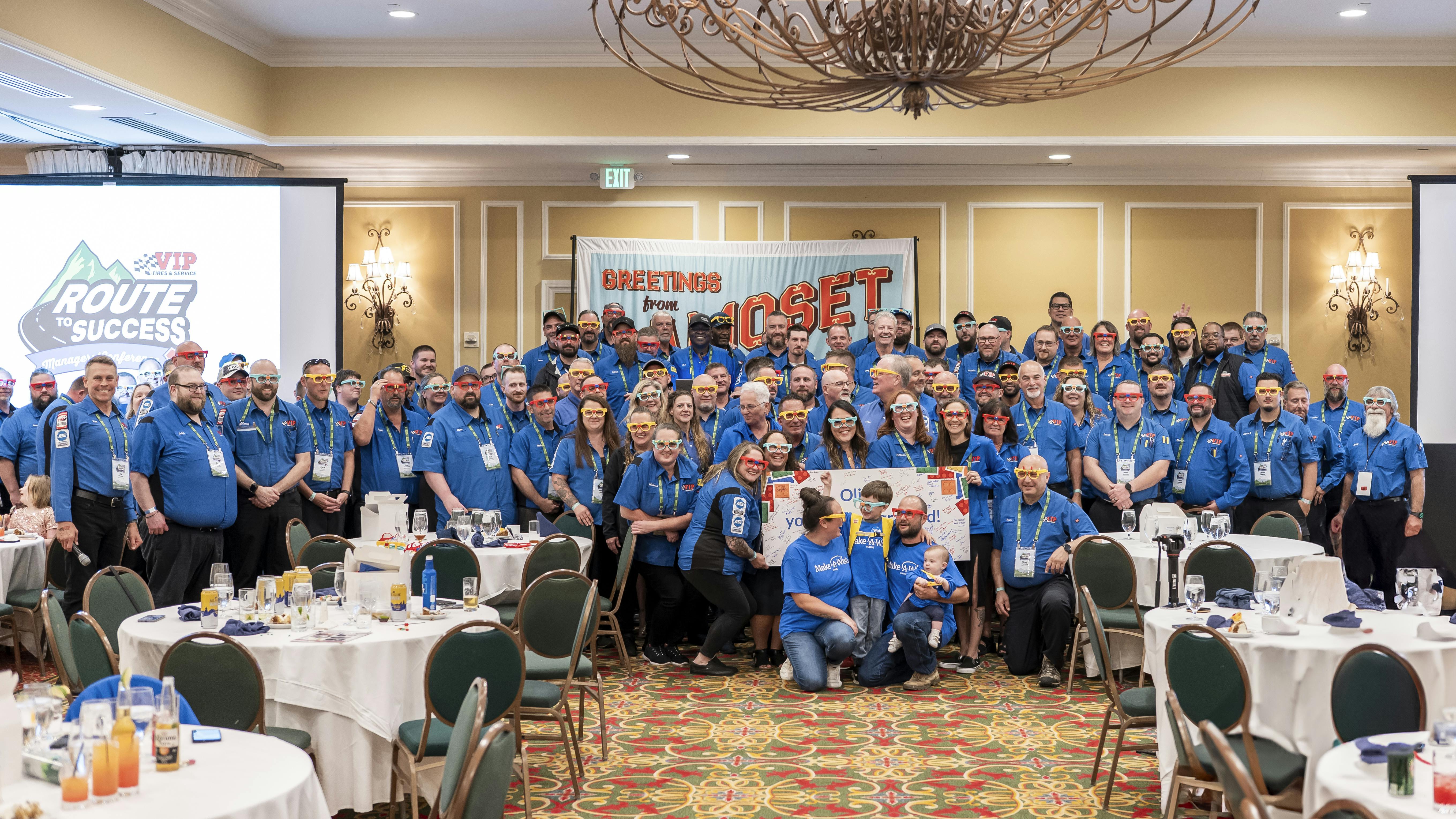 During the VIP Managers Conference, VIP and Make-A-Wish Maine partnered to grant the wish of a young boy with cystic fibrosis and his family with a fully paid trip to Legoland in Florida.