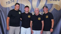 From left to right, Brock, Austen, Paul and Brooks Swentzel of S&S Tire, pictured at S&S Tire's 50th anniversary celebration last year. From left to right, Brock, Austen, Paul and Brooks Swentzel of S&S Tire, pictured at S&S Tire's 50th anniversary celebration last year.