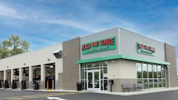 The new Plaza Tire Service store in Fairview Heights, Ill., has eight service bays and spans 6,500 square feet. The new Plaza Tire Service store in Fairview Heights, Ill., has eight service bays and spans 6,500 square feet.